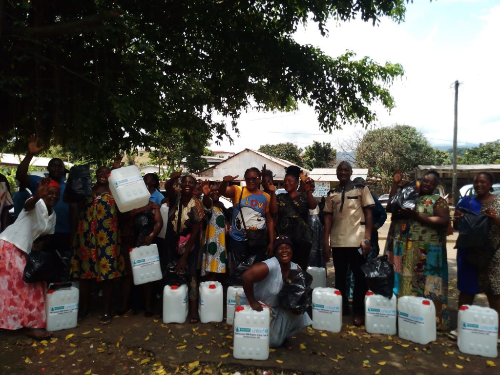 CADEF staff and community partners during a programme activity